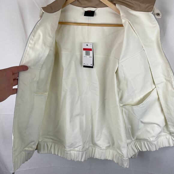 Jordan Renegade Canvas Jacket Full Zip Women's White Air Nike FN5674-133 Size L - Picture 7 of 12